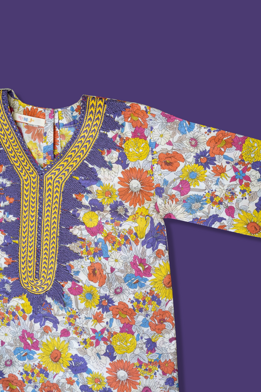 Purple & Yellow floral