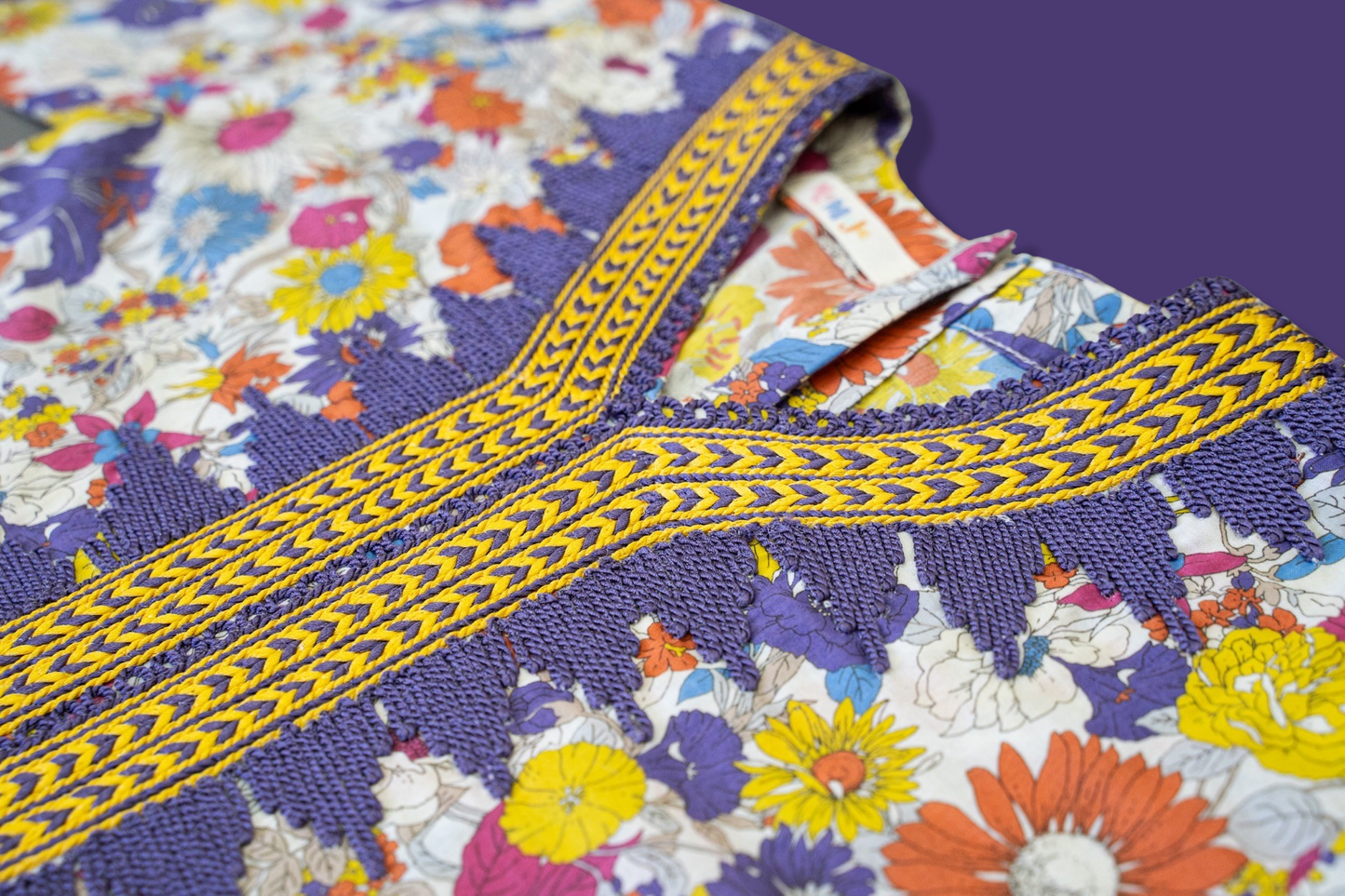 Purple & Yellow floral